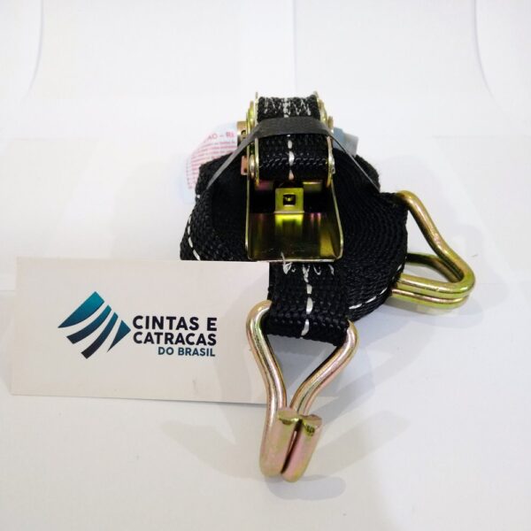 CONJUNTO 25MM - 5M - 800KG PRETA GANCHO J