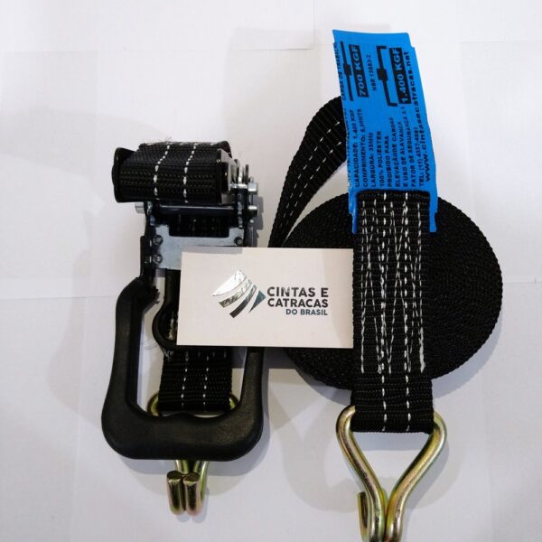 CONJUNTO 35MM - 5M - 1400KG PRETA GANCHO J