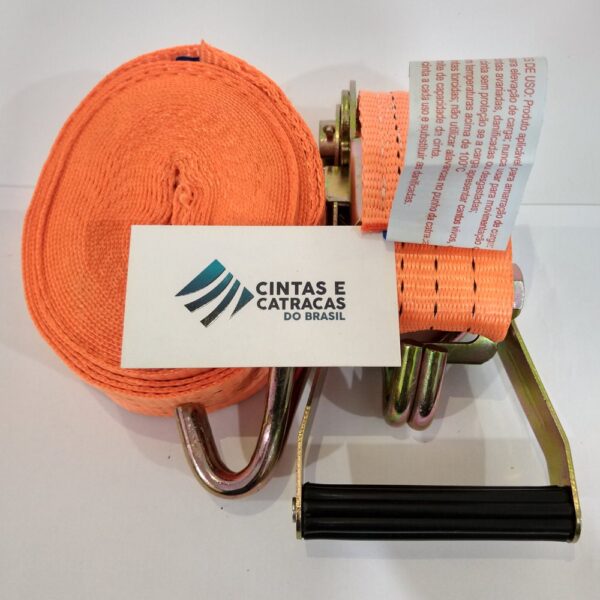 CONJUNTO 9M - 50MM - 3TON LARANJA J COM CATRACA IMPORTADA